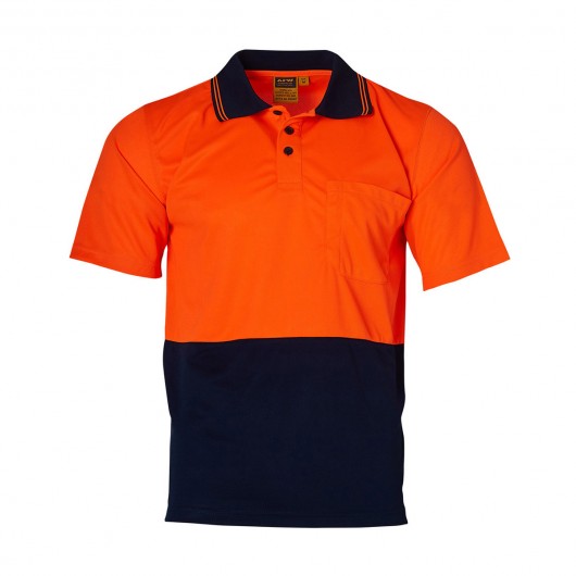 Orange Navy Hi Vis Short Sleeves